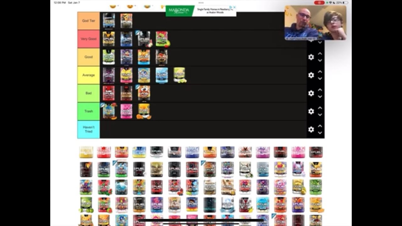 G Fuel Tier list for every flavor. (2022)