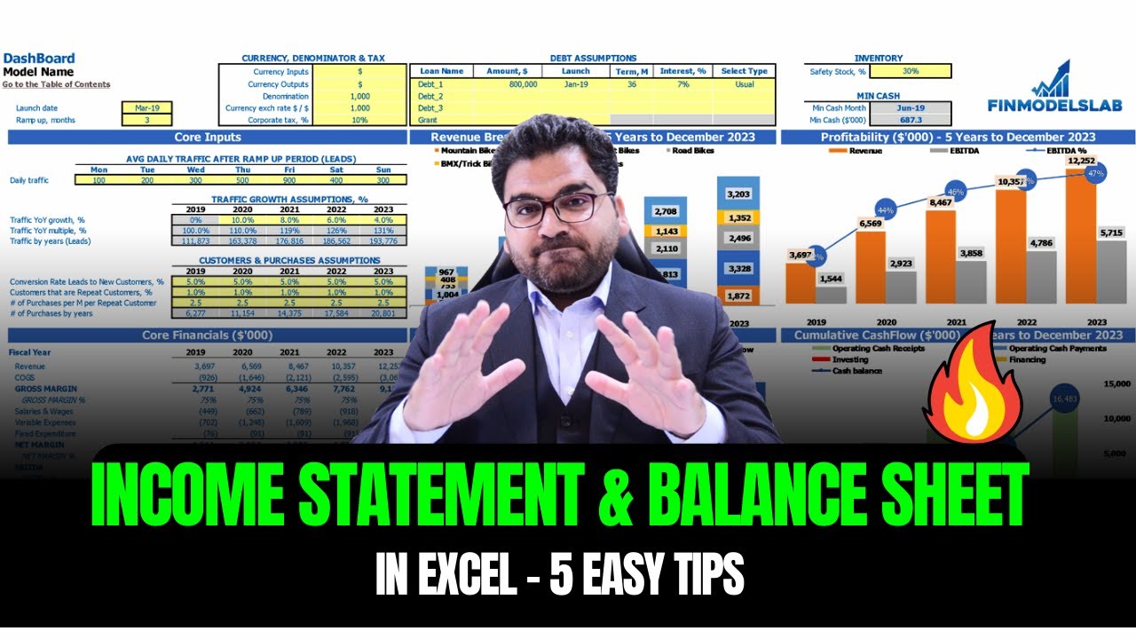 How to Create Income statement and Balance Sheet from Trial Balance? 5 easy steps
