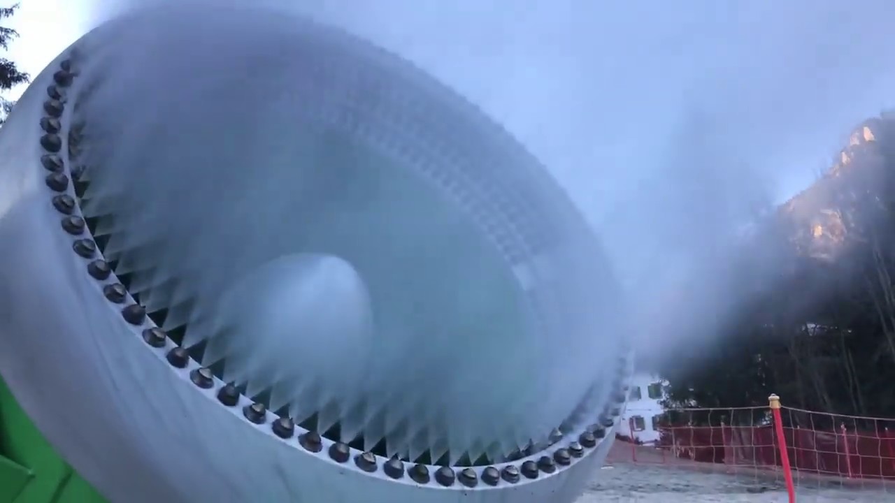 La prima neve programmata in #AltaBadia