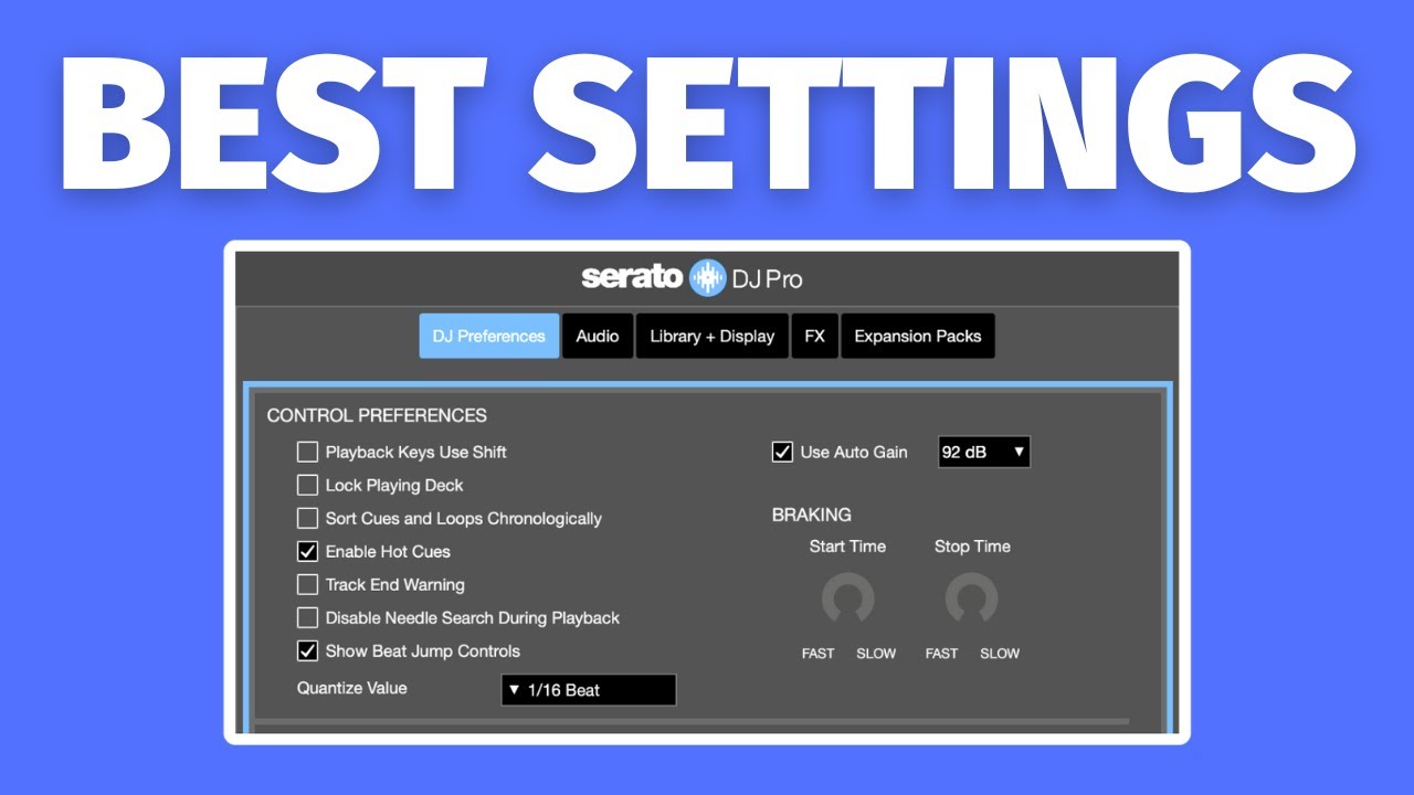 Лучшие настройки Serato DJ Pro, которые я использую