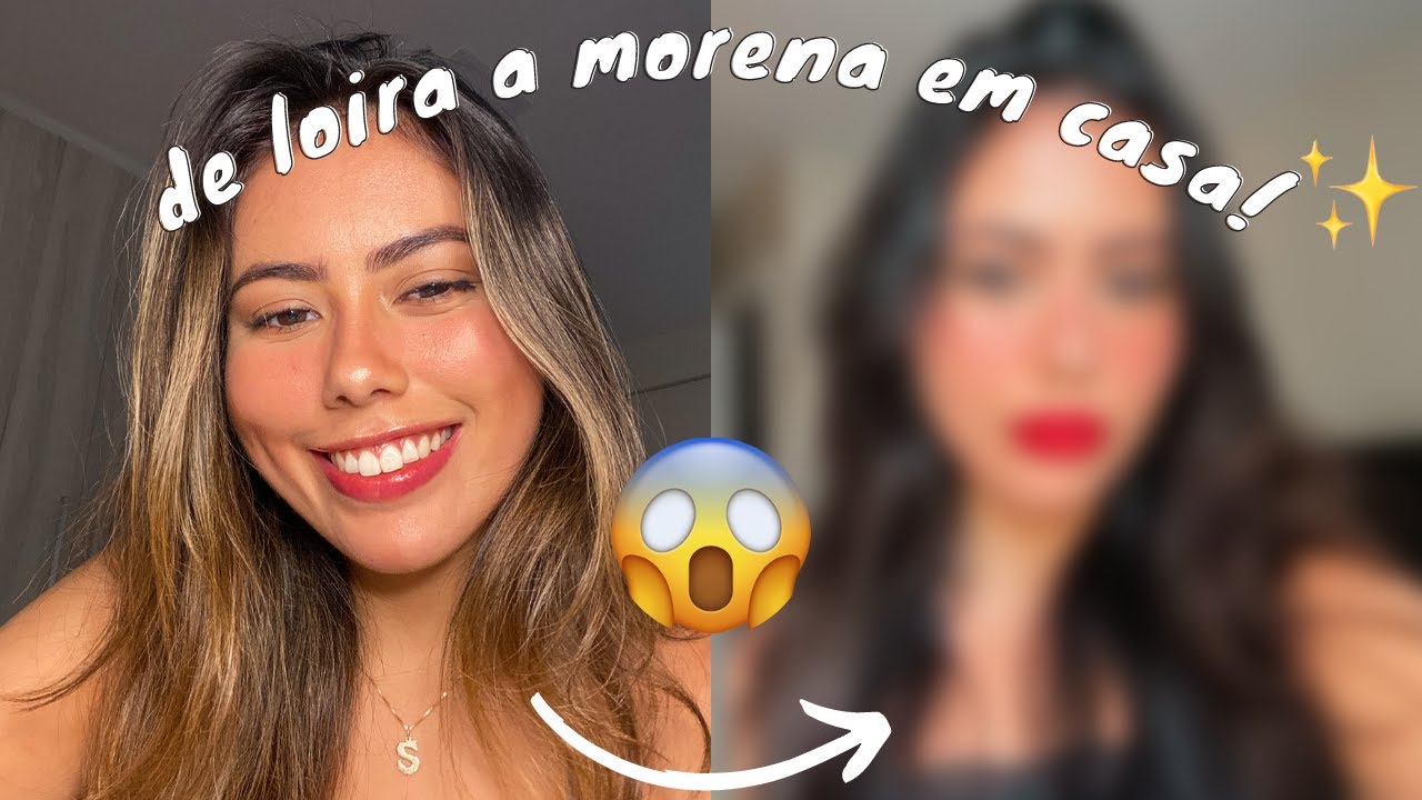 TONALIZANDO O CABELO EM CASA - DE LOIRA À MORENA