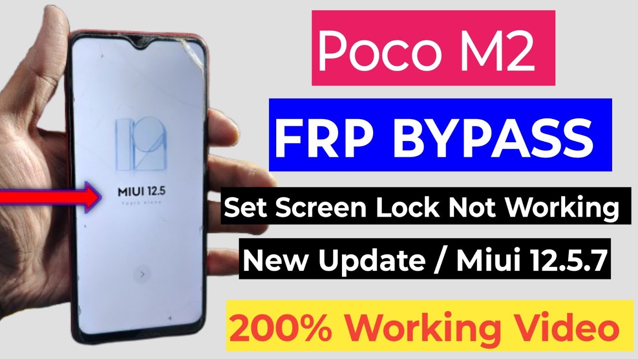 Poco M2 Frp Bypass Without Pc | Android 12.5.7 | Poco M2 Google Account Bypass | Lates Video 2025