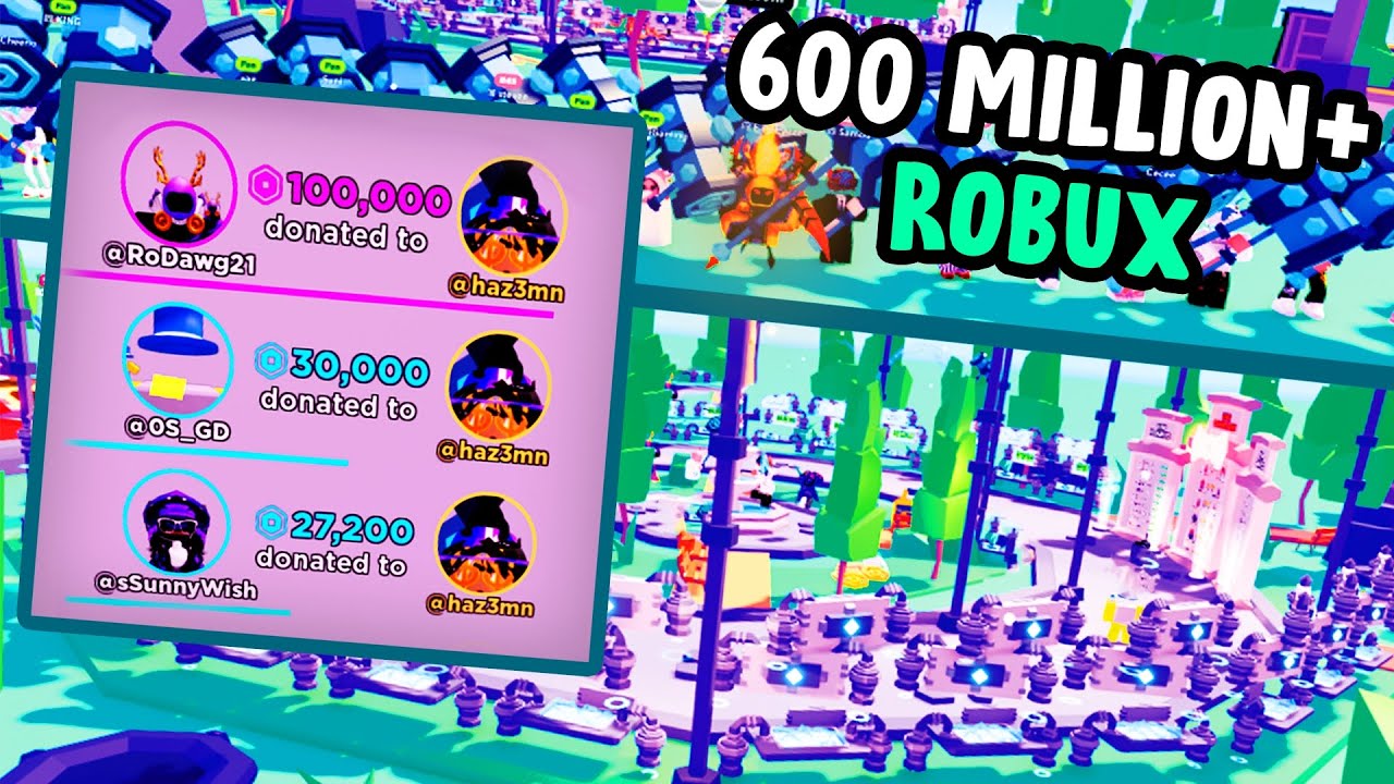 I Invited the RICHEST ROBLOXIANS Into 1 Pls Donate Server (Hazem Joins)