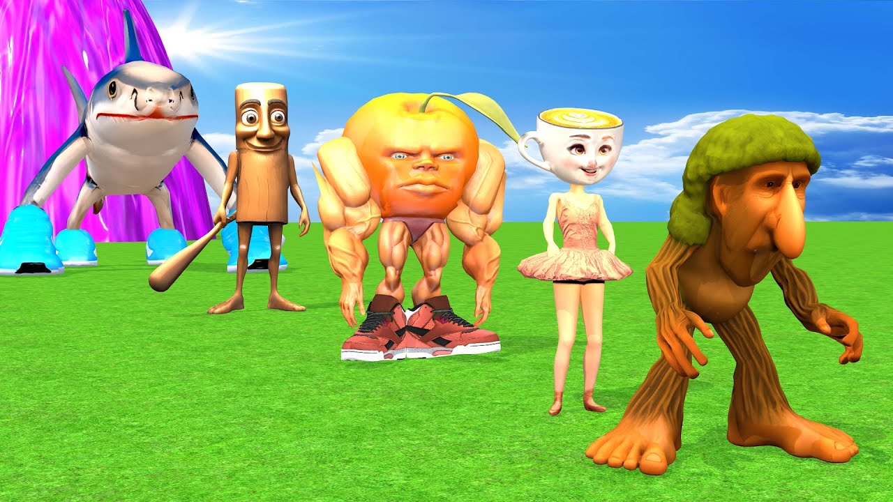 Long Slide Game With Cow Elephant Gorilla Hippopotamus Tiger 3d Animal Game Funny 3d Animals