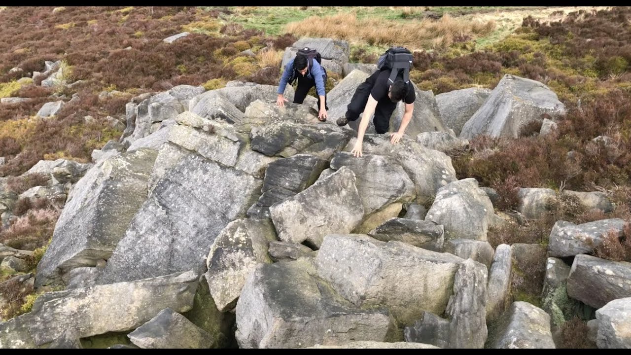 We scrambled up to amazing views! Bridestones Moor, Todmorden, UK. Peaceful and Relaxing Trek