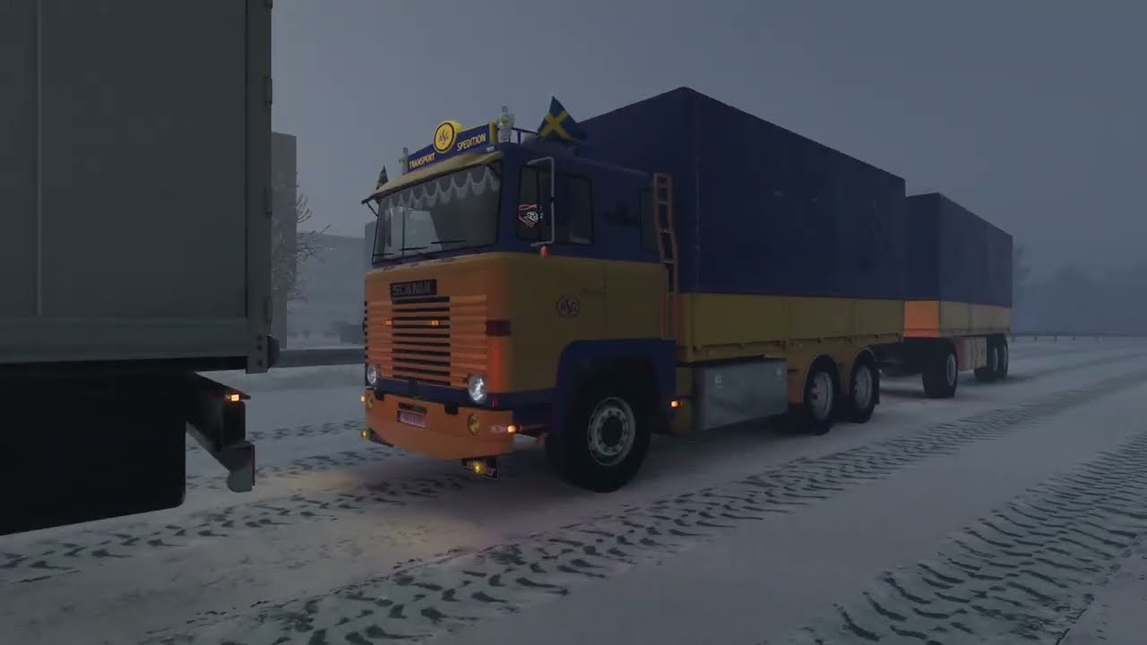 ASG SCANIA 140 V8 VINTERKÖRNING | Ets2 |