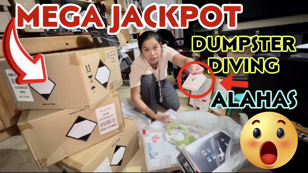 Dumpster Diving Mega Jackpot Kahon Kahon at may alahas nakuha ni inday roning