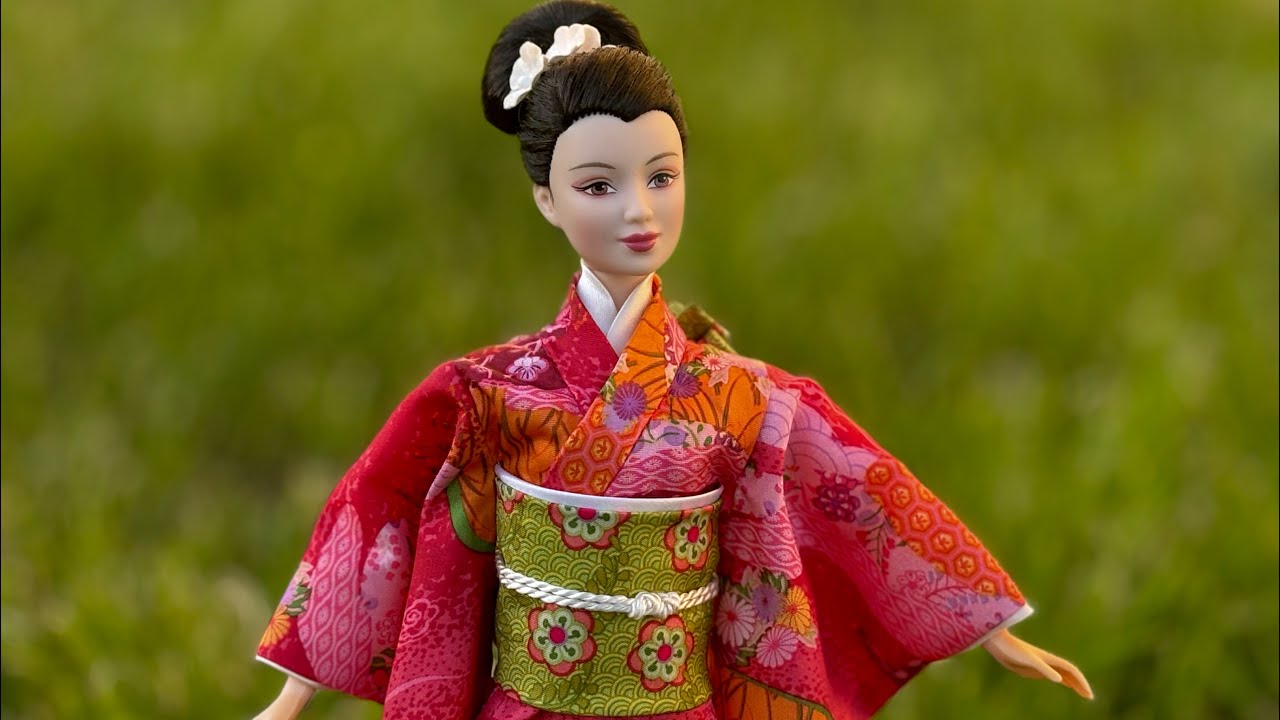 Princess of Japan Barbie Dolls of the World 2003 огляд на ляльку Барбі Принцеса Японії з моїми 😼😸