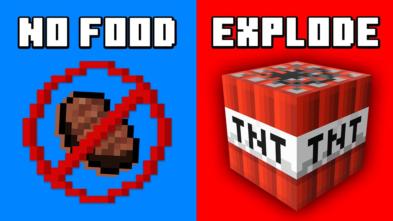 Beating Minecraft While Playing Would You Rather