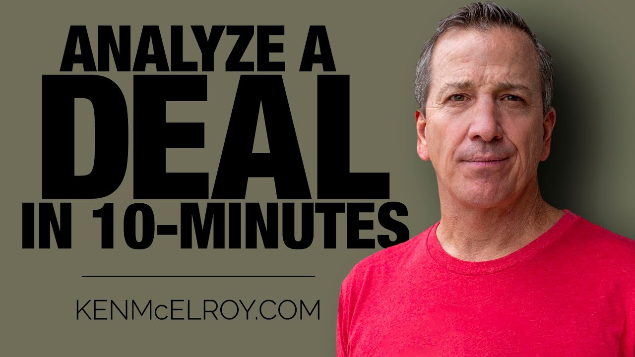 Watch me break a real estate deal down in 10 minutes...
