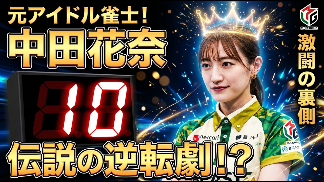 【未来への10カウント】木村さ～～ん！カップ三連覇の中田花奈が最終局面でTOPを懸けた一局‼【麻雀の虎】