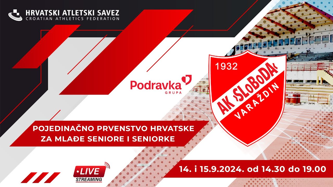 Pojedinačno prvenstvo Hrvatske za mlađe seniore i seniorke - subota 14.9.2024. - LIVE