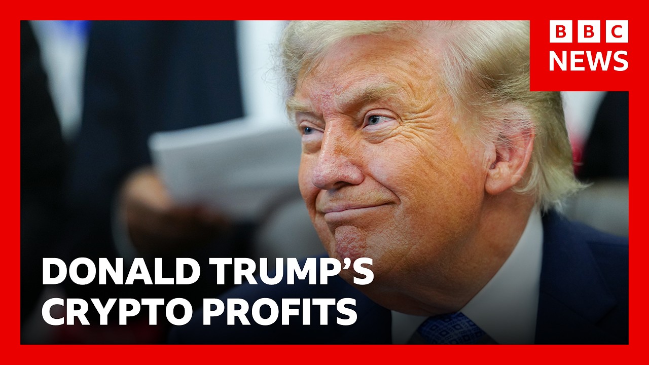 President Trump made more than $1bn from crypto in first year back in office | BBC News