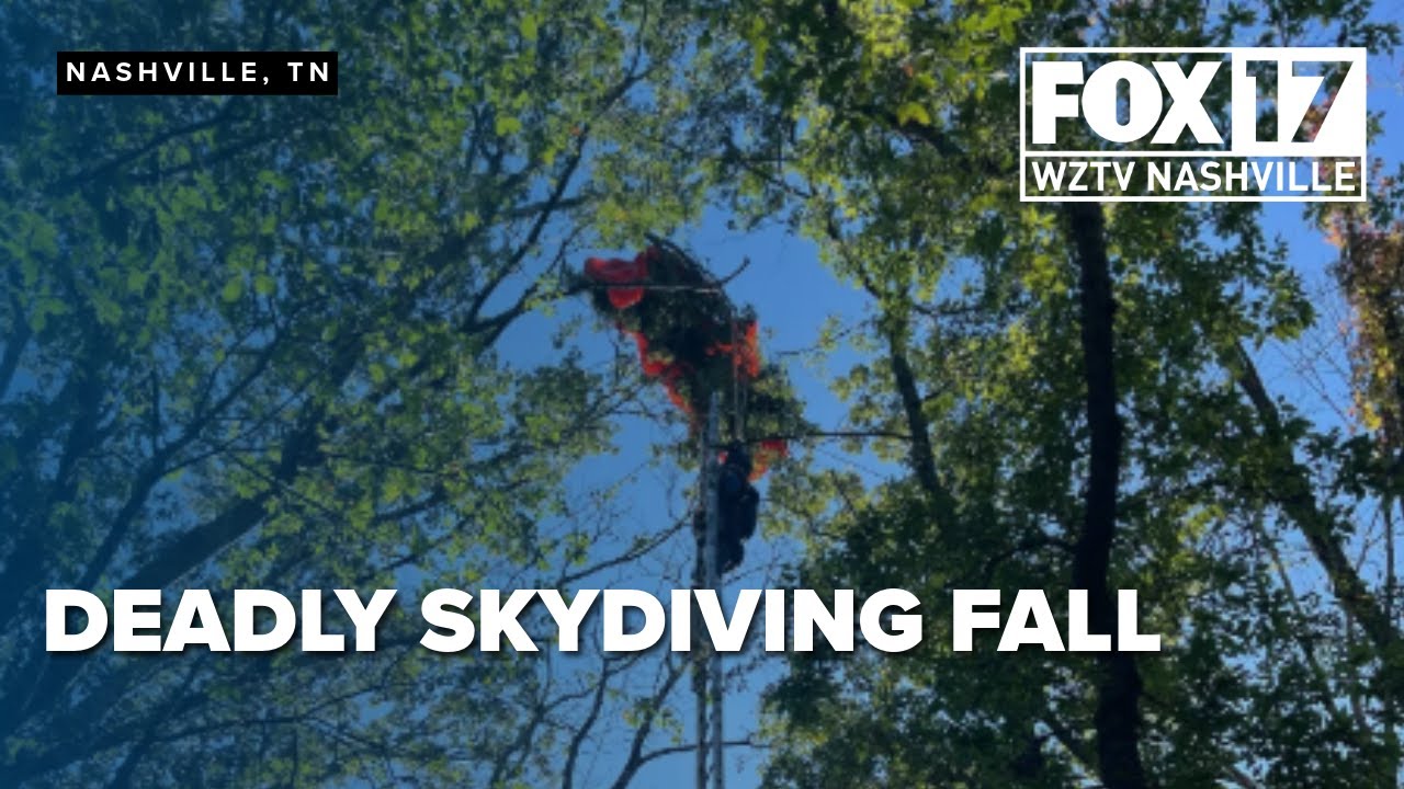 Skydiving instructor dies after midair separation; Student rescued from tree in Nashville