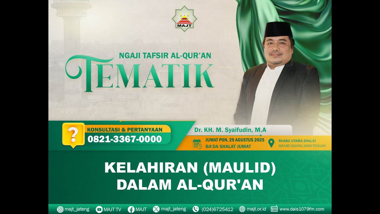 [LIVE] Ngaji Tafsir Tematik Al Quran – 29 Agustus 2025