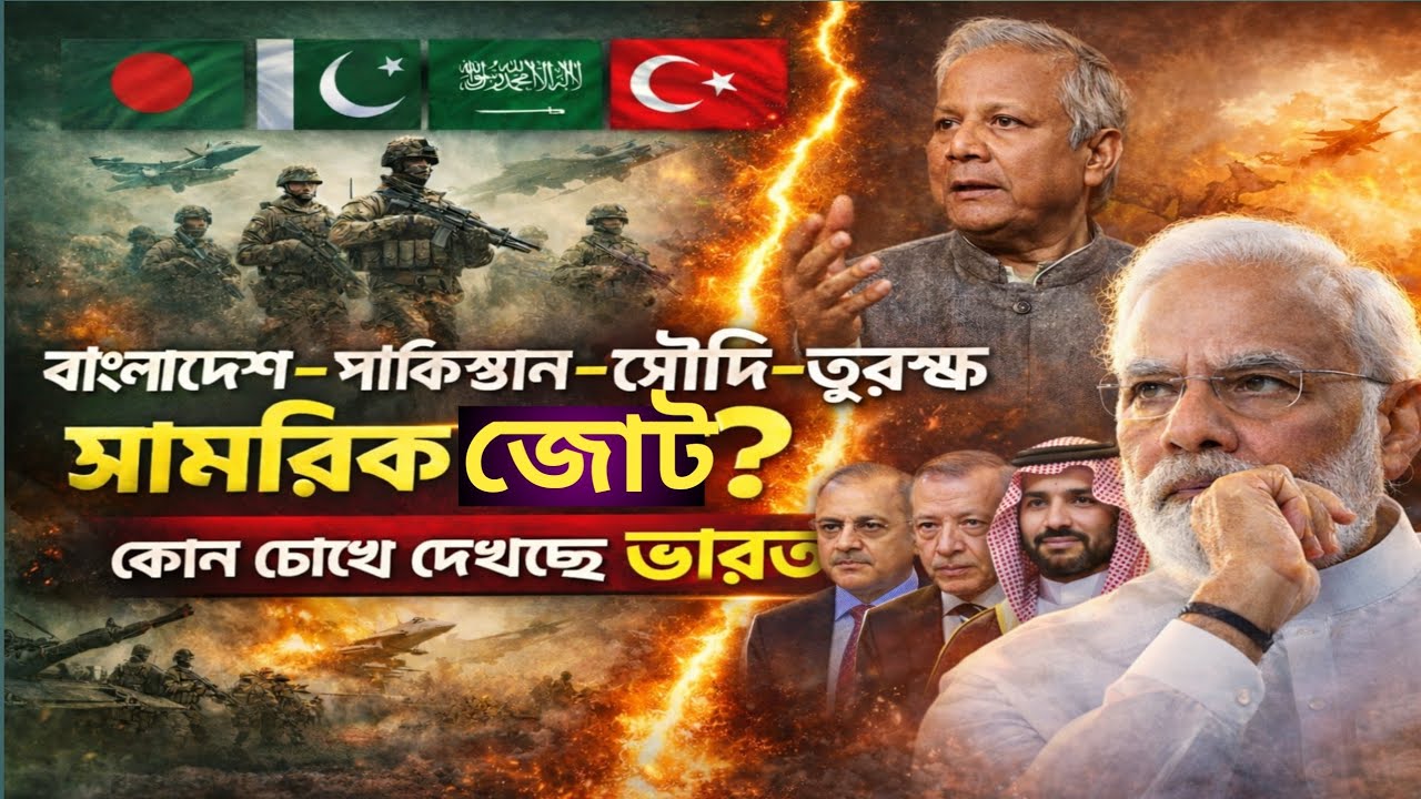 বাংলাদেশ পাকিস্তান তুরস্ক সৌদি আরব চার দেশীয় সামরিক জোট!