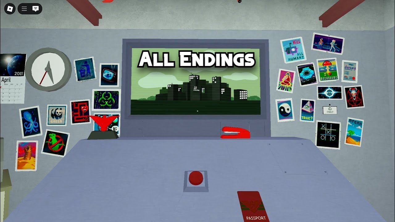 Please, Don't Touch Anything - All Endings (Roblox)