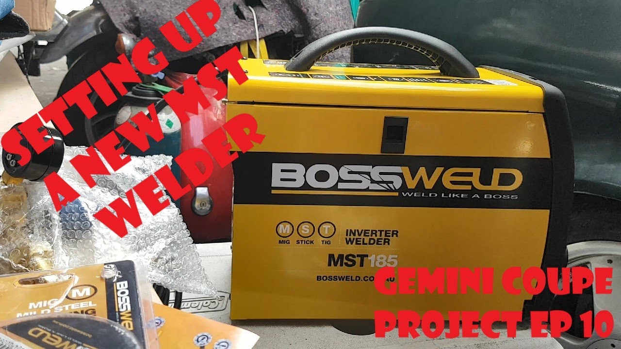 Gemini Coupe Project Ep10 - BossWeld MST185 welder setup