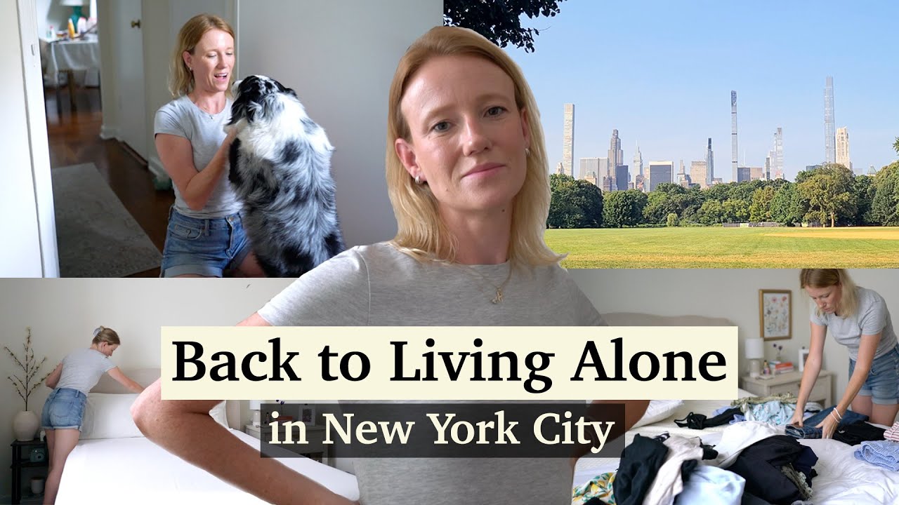 BACK to Living Alone in NYC: unpacking, groceries, haul. Reality of the first day back in the city!
