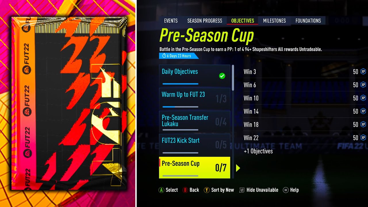 HOW TO COMPLETE PRE SEASON CUP OBJECTIVES! ⭐ FIFA 22 ULTIMATE TEAM