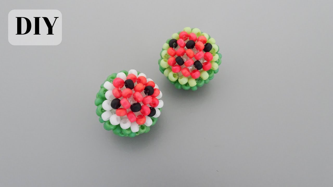 How to make a Beaded Watermelon 🍉 /beads tutorial