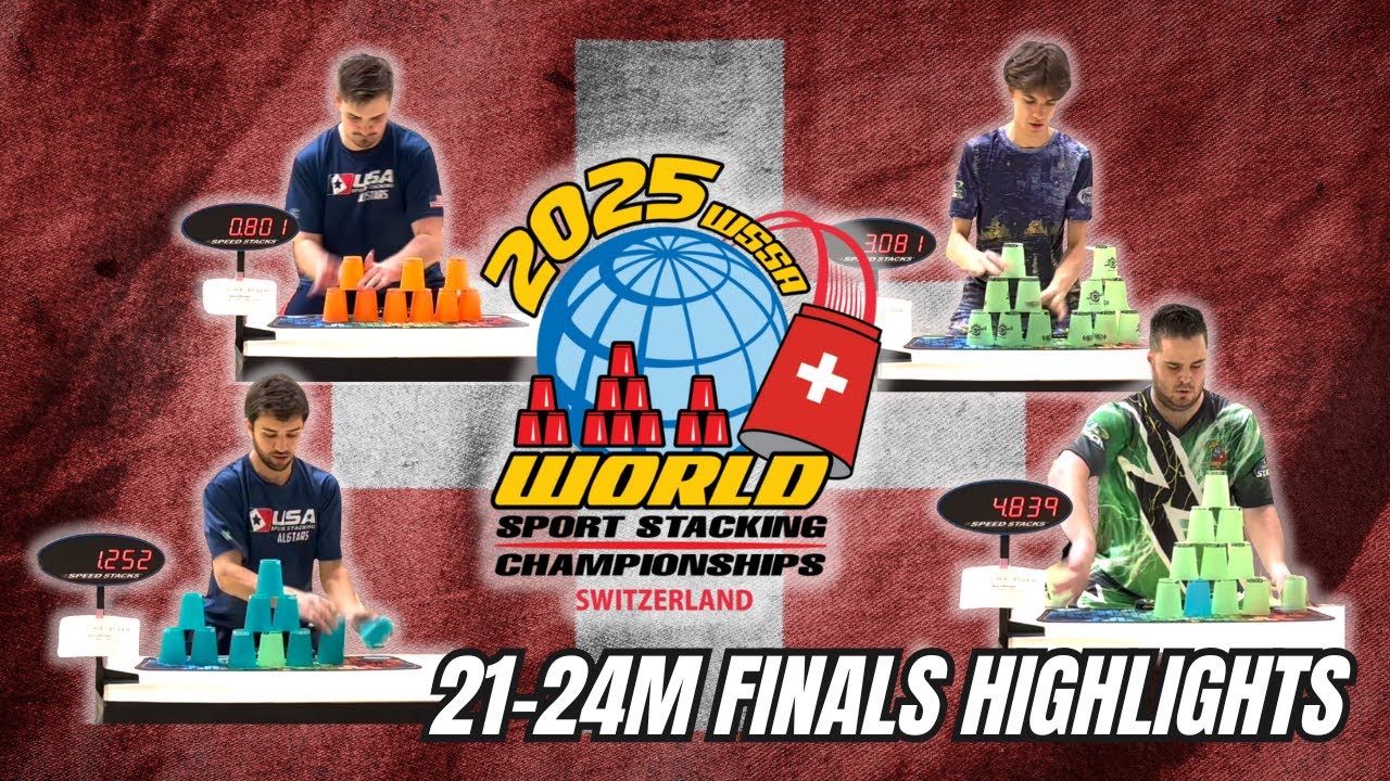 World Sport Stacking Championship 2025: Individual Finals 21-24 M Highlights!