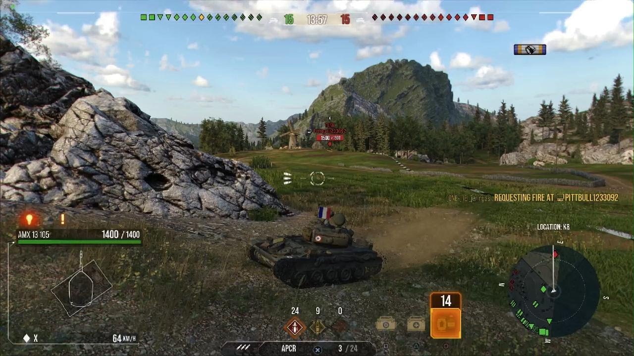 AMX 13 105 - 9.8k raw dmg! World of Tanks Console