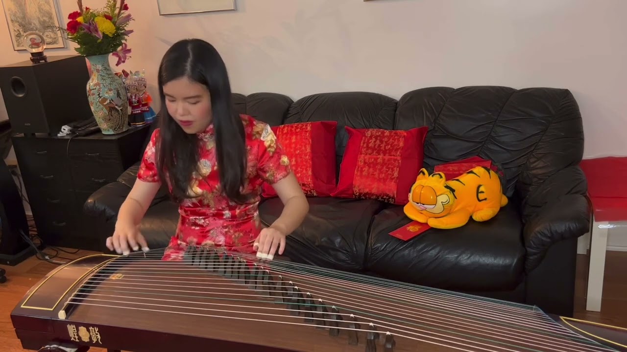Lunar New Year song 喜洋洋 Xi Yang Yang (Full of Joy) on Guzheng