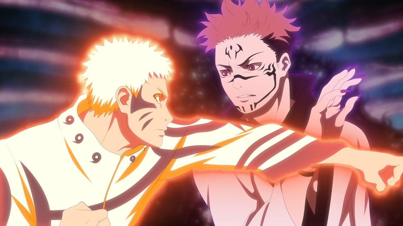 Naruto VS Jujutsu Kaisen - Naruto VS Sukuna / Itadori VS Kurama Fan Animation