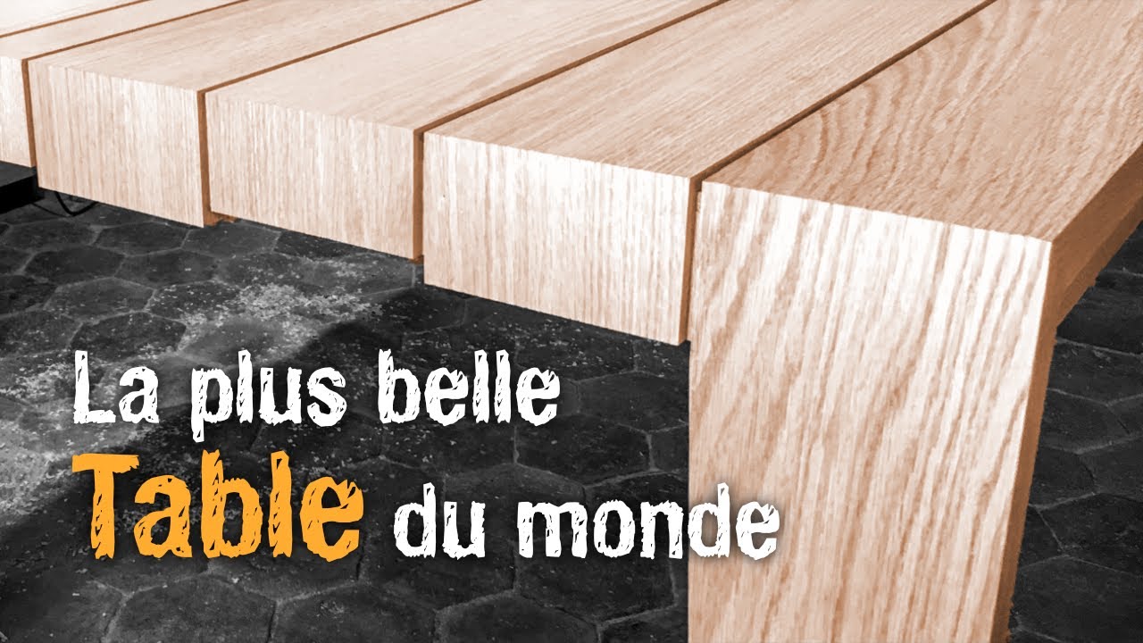 Fabriquer LA PLUS BELLE TABLE DU MONDE en bois massif ❤️ ?