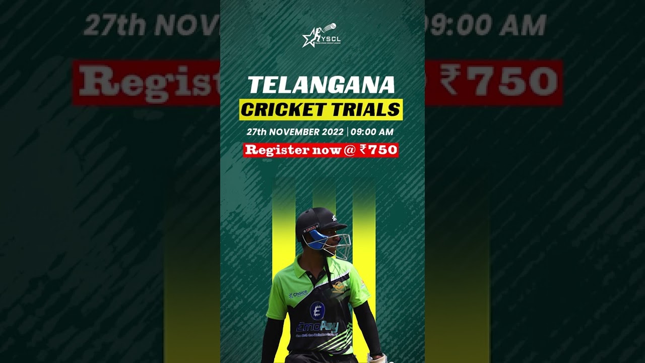 Telangana Cricket Trials | Biggest Cricket Talent Hunt | YSCLeague | Cricket