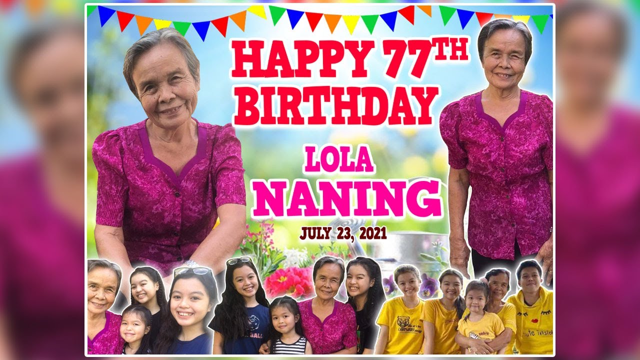 How to Layout Lola Birthday Tarpaulin Design | MiingTv