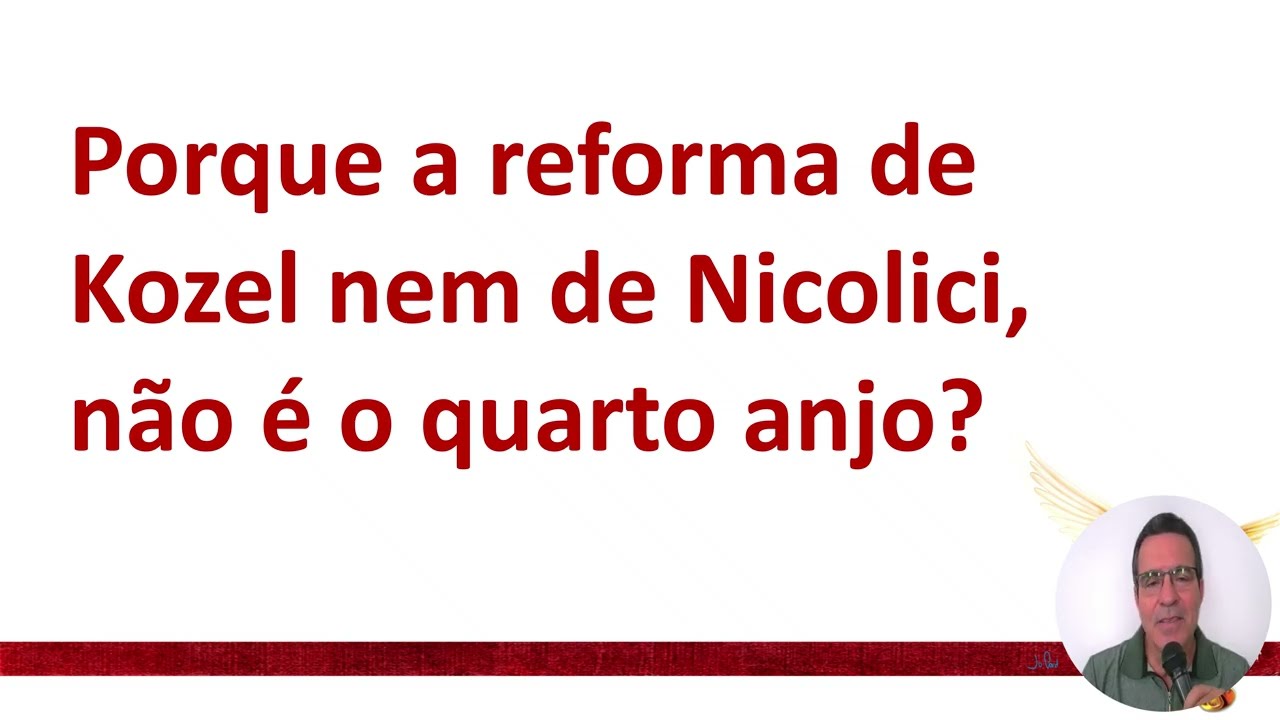 A REFORMA NÃO É O QUARTO ANJO