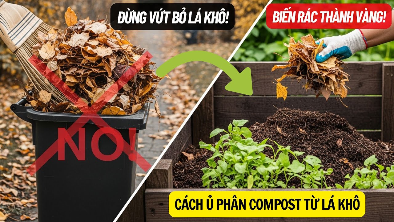 Đừng Vứt Bỏ Lá Khô! 8 Sai Lầm Làm Vườn Vào Mùa Thu Phổ Biến Nhất, Cách Ủ Phân Compost Từ Lá Khô!