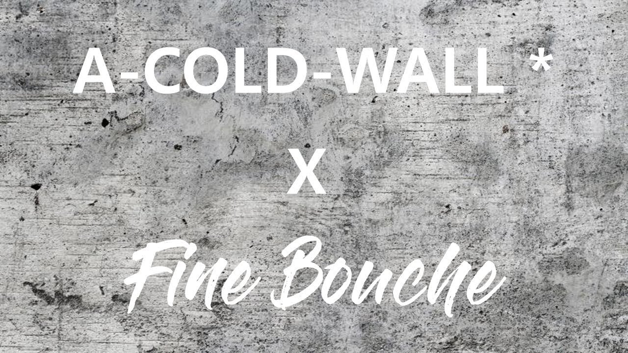 [Fine Bouche X A-COLD-WALL*] 견고한 철학으로 무장하여 떠오르는 브랜드 A-COLD-WALL의 디자이너 사무엘 로스를 소개합니다.