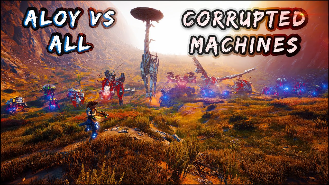 Aloy VS All Corrupted Machines Simultaneously / Ultra Hard (HZD Arena)