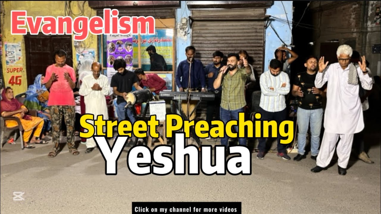 Street Preaching in youhanabad.