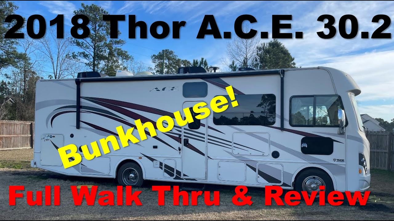 2018 Thor A.C.E. 30.2 Class A RV Full Walk Through and Review