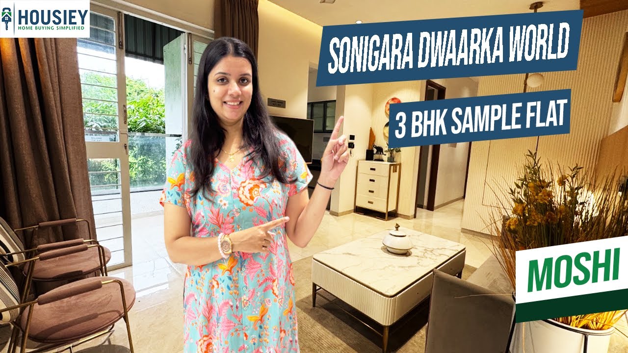 Dwarka World Moshi | 3 BHK Sample Flat Tour [2025] | Sonigara Moshi Project