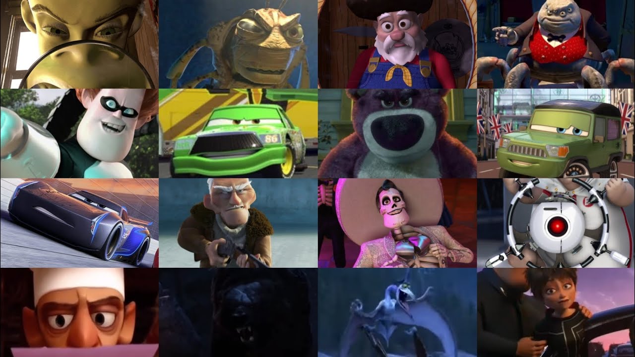 Все поражения/смерти злодеев PIXAR