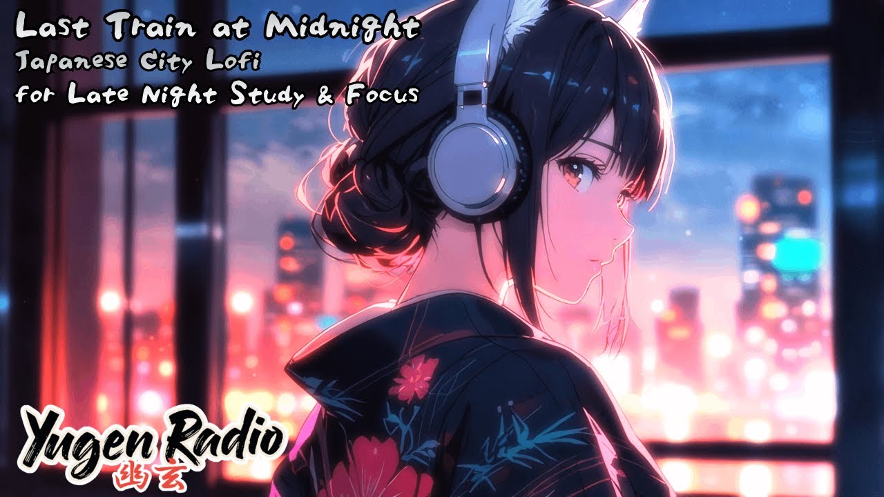 Last Train at Midnight 🚉 Japanese City Lofi for Late Night Study & Focus