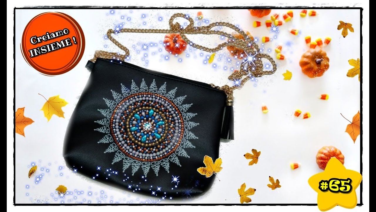 Decoro una BORSA in Diamond painting 5D con diamanti RHINESTONE! 👜💎 Creiamo insieme #65 🎨 C • Art