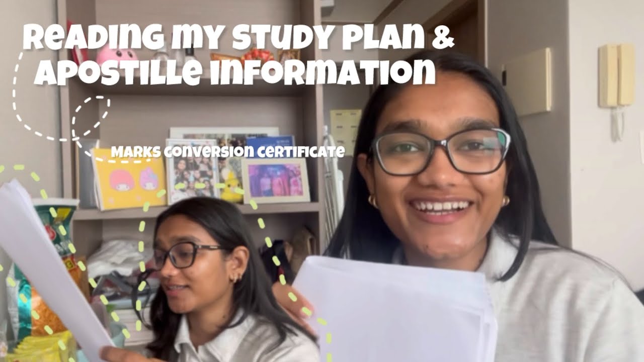 #vlog 86 || Reading My Study Plan | Apostilling documents | #indianinkorea