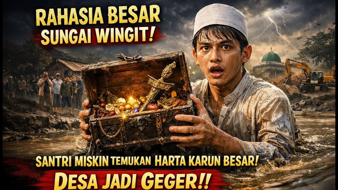 SANTRI MISKIN TEMUKAN HARTA KARUN BESAR !! DESA JADI GEGER !!