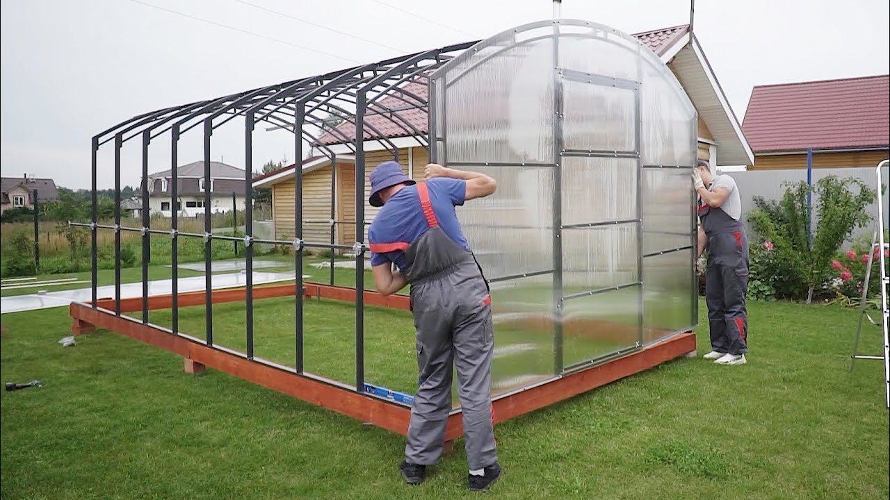 Установка теплицы 