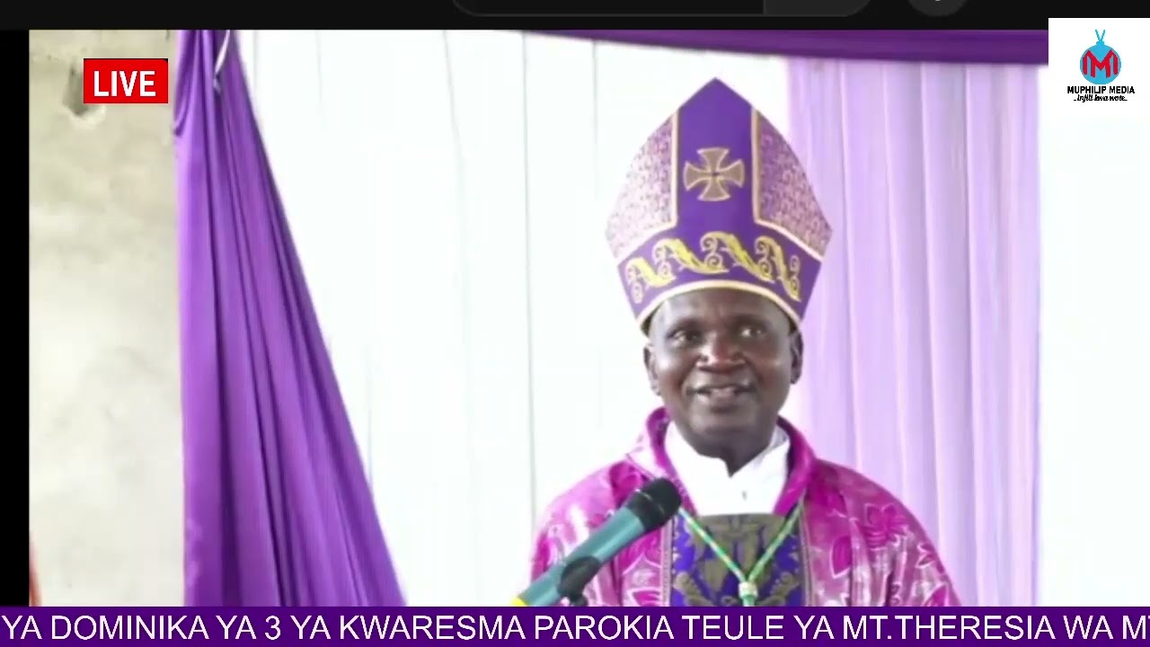 HOMILIA YA ASKOFU STEPHANO LAMECK MUSOMBA OSA DOMINIKA YA 3 YA KWARESMA 
