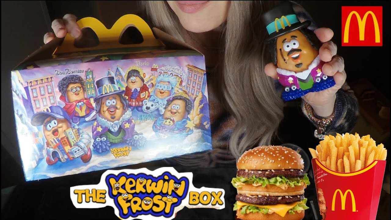 ASMR McDonald's Big Mac ADULT HAPPY MEAL | McNugget Buddies Kerwin Frost | Whispered Mukbang