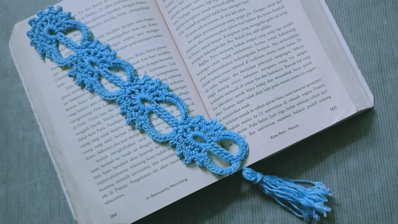 how to crochet bookmark beautiful pattern | crochet bookmark tutorial