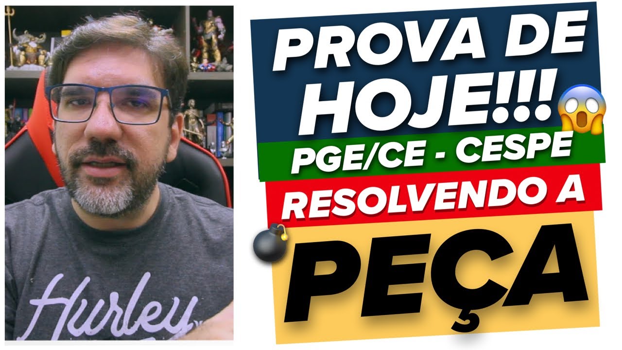 🔴🔥 PROVA APLICADA HOJE! PGE/CE: RESOLVENDO A PEÇA DA 2A FASE PARA PROCURADOR | PROF UBIRAJARA 🔴