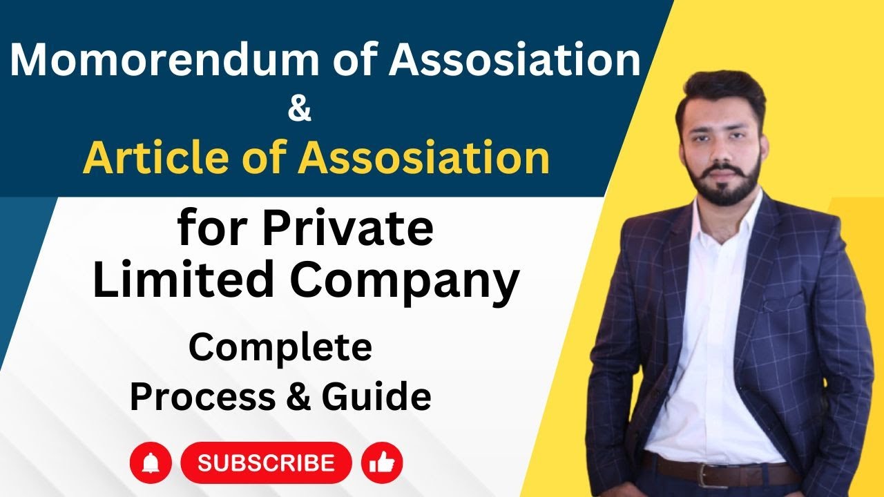 MOA & AOA for Private Limited Company